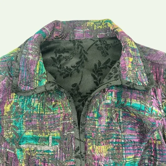 Christopher & Banks Reversible Tapestry Jacket - Picture 5 of 7